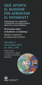 III Jornada sobre Budismo en Cataluña